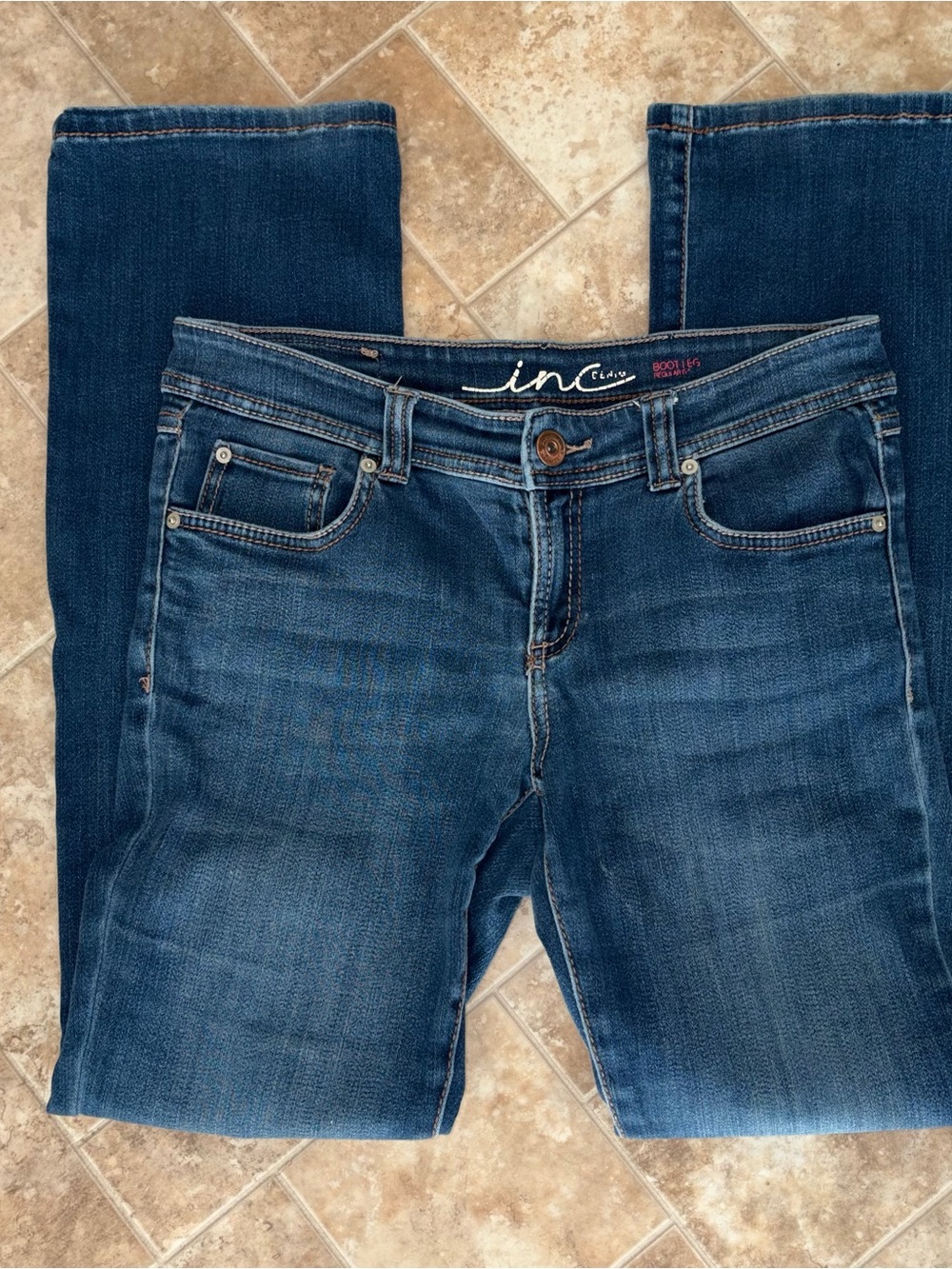 INC Women's Medium Dark Blue Bootcut Jeans